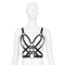 Womens Leather Body Chest Harness Belt Rivet Cage Bra Strap Metal  Party