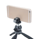 Mini Tripod with Removable Ball Head Table Top Stand & Clip for Cameras