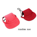 2 pcs Canva Pet Dog Summer Cap Dog Outdoor Sunbonnet Baseball Hat Red,Blue