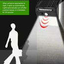 100 LEDs Waterproof Solar Power PIR Motion Sensor Wall Outdoor Garden Lamp X5G9