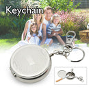 Mini Portable Pocket Stainless Steel Round Cigarette Ashtray With Key Ring Clip