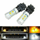 Dual Color T25 3157 20SMD Switchback Turn Signal LED O6H1 White/Ambe Bulb New