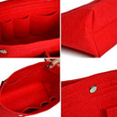 1X(Felt Cloth Inner Bag Women Fashion Handbag Multi-Pockets Cosmetic Storag