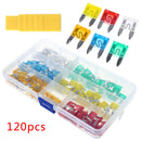 120Pcs Mini Blade Fuse Mixed Auto Car Truck ATC 10A 5A 15A 20A 25/30A AMP Kit