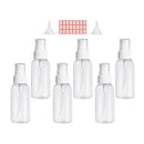 2pcs 50ml Portable Transparent Empty Mini Refillable Cosmetic Spray Bottles