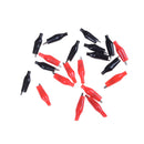 20pcs Red Black Soft Plastic Testing Probe Alligator Clips Crocodile Test Clip3C