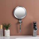 Anti Fog Wall-mounted Shower Mirror for Bathroom Travel with Razor Hook