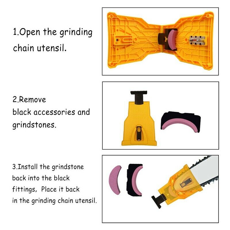 Chain Grinder Accessories Grinding Stone Fast for Saw Chain Sharpening Tool