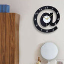 Design Wall Clock Sign Arobase Quartz Movement Silky Clocks Modern Decorati