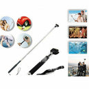 Extendable Selfie Stick Monopod with Bluetooth Remote Shutter For sport Came_kz