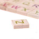 100X~wooden scrabble tiles colorful letters numbers for crafts wood alphabet  3c