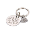 Engraved Pendants I Love You Key Chain Key Ring Jewelry Valentines day gi Ws Gn