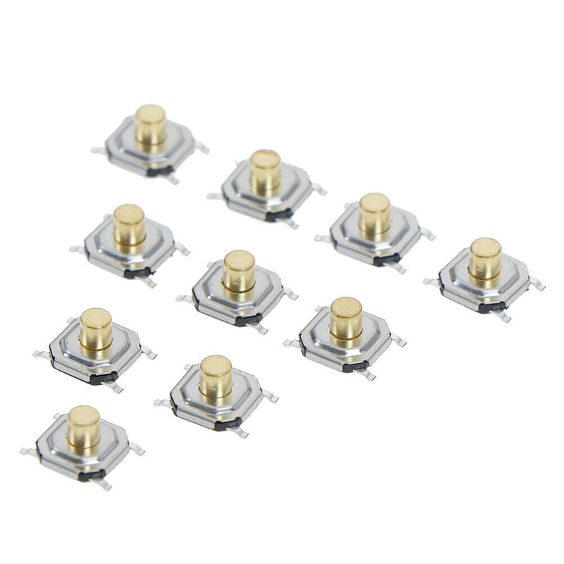10Pcs Micro waterproof copper tactile tact touch push button switch SMD 4x4xY Ew
