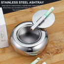 Windproof Ashtray Stainless Steel Modern Tabletop Ashtray Indoor Outdoor Ashtray
