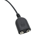 2 Meters Earphones Cable Extension Double Orifice K Walkie Talkie