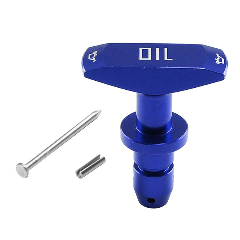 Car Engine Oil Caliper Pull Handle Blue for Ford Mustang GT V8 GT500