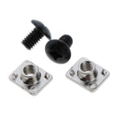 2 Pairs of Metal Buckle Screws Nuts Pads Screws Bolts Accessories