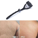 Black Back Hair Shaver Mens Back Hair Remover Shaving Foldable Body ShaverS Hn