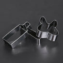 3pcs Stainless Steel Biscuits Mold Toothpaste Toothbrush Tooth Cake Cutter