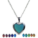 Mood Necklace Color Change Heart Pendant Photo Pictures Holder Openable