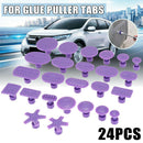 24pcs Glue Puller Tabs Pad For Car Body Paintless Dent Hail Repair Too%!