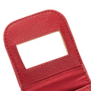 Mini Lipstick Bag PU Portable Travel Cosmetic Makeup Case Pouch (Red) A