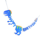 happy birthday dinosaur paper banner hanging diy party decor bunting supplie OZ
