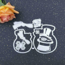 Snowman Couple Cutting Dies Stencil DIY Scrapbook Cards Template Embossing C1Z7
