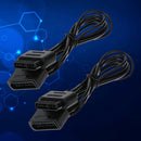 1.8m Game Extension Cable Data Cord for Nintendo SNES Controller (2pcs) A