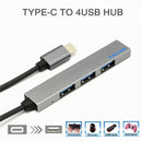 4 Port USB 3.1 Type C hub with a Free USB-C to USB-A Adapter for MacBook Pro and
