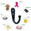 24 Pieces Coat Hooks Wall Mounted Robe Hook Single Coat Hanger No Scratch a S5W1
