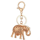 Charm Lucky Mascot Elephant Keychain Bling Rhinestone Keyring Bag Purse Buc