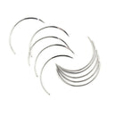 10Pcs Metal 1/2 8*28 Corner Medical Needle Suture Surgical Tool Double Eyelid M&