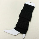 Legging Leggings Bib Socks Winter Warm Knitting Braided Woman Black J7I5