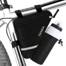 Bicycle Triangle Front Tube Saddle Bike Bag Water Bottle Pocket Reflective