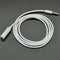 White 1M 3.5mm Male to Female Jack Stereo Audio Headphone Extension Cable JR