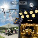 30 LED Solar Ball Light String Outdoor Wedding Decor Garland Fairy Lamp