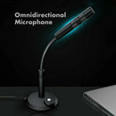 USB Mini Condenser Microphone Stand Desktop Recording Mic For PC Desktop Laptop