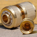 4 Brass Hose TapHosepipe Quick Pipe Fitting Set Connector Garden Spray Nozzle