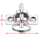 90 Degree 316 Stainless Steel Boat Top Deck Hinge with Quick Release Pin Ma