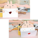 Folding Cute Mini Animal Card with Envelope Message Birthday Greeting Card Gifts