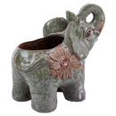 Ceramic Mini Elephant Cacti Succulent Plant Pot Flower Planter Garden Home  P1K4