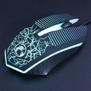 Apedra M8 USB Wired Game Mouse 3 Buttons 1000DPI LED Optical Gaming Mice