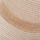 Summer Women Floppy Hat Big Bowknot Straw Hat Wide Brim Beach Hat Sun Hat crU1E3