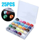 25* Sewing Machine Bobbins Thread Spools Case With Threads for Sewing Machine AU