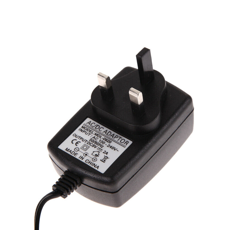 AC 100-240V Converter Adapter DC 9V 2A Charger Switching Power Supply UK Plug
