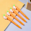 Rabbit Carrot Rollerball Pen Design Gel Kids Party Present 0.5mm
