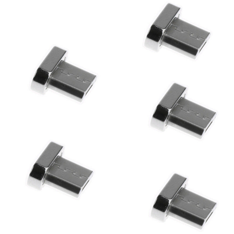 5 Pack Micro USB Male Cord Magnetic Tip Charger Connector for Android Phone