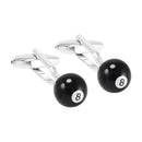 The Best Billiards Player Black Ball 8 Cufflinks For Men's Clothing Accessories