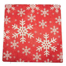 Beautiful Shadow Various Snowflakes Red Creative Wooden Texture Background  W2C9